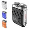 Beard Shaver Mini and Portable Suitcase Design, Shaver Mini and Portable Suitcase Design Double-Ring Magnetic Cutter, 2024 Men's Favorite Portable Mini Electrict Shaver,Black view 1