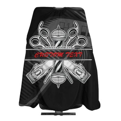 Custom Barber Cape Hairdresser Cape, Add Your Photo Text Logo Personalized Salon Cape for Men, Customized Hair Cutting Cape for Home Salon Barbershop