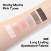 6 Colors Travel Eye Shadow Palette Makeup, Black Dark Smoky Grey Nude Pink Rose Champagne Gold Pearl White Sparkly Shimmer Glitter High Pigment Mini Eyeshadow Palette for Older Women, Built in Mirror view 4