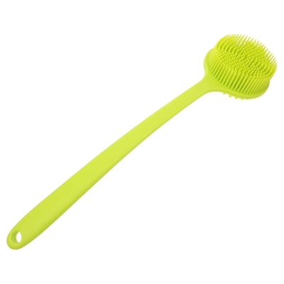 IWOWHERO Long Handle Bath Brush for Adults Comfortable Shower Back Scrubber with Massage Function for Home and Travel Practical Bathing Accessory for Relaxation