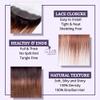 T4/30 Ombre 13x4 Lace Frontal Closure Straight Human Hair Ear to Ear Brazilian Remy Virgin Human Hair Extensions two color BrownT4/30 12inch view 3