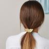 10PCS Metal Hair Ties Geometric Ponytail Hair Cuff Gold Silver Elastic Hair Ties Hair Cuff Wrap Glossy Ponytail Hair Cuffs Hair Accessories for Women view 4