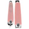 BIUDECO 2pcs Nail Clipper Set Silicone Covers Carbon Steel Nail Scissors Manicure Tools Pink view 1