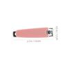 BIUDECO 2pcs Nail Clipper Set Silicone Covers Carbon Steel Nail Scissors Manicure Tools Pink view 2