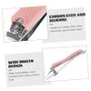 BIUDECO 2pcs Nail Clipper Set Silicone Covers Carbon Steel Nail Scissors Manicure Tools Pink view 4