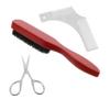 BIUDECO 1set Convenient Beard Care Set Portable Beard Grooming Kit Essential Tools Trimmer Comb and Brush Cloth Bag for Men Grooming Needs view 1