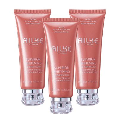AILKE Smoothen, Regenerating Face Cleanser, Deeply Clean Stains, Oil Control, Pore Cleanser Won't Dry Out Skin, With Rich Foam Face Wash, for All Skin Types, 4.2 oz (Pack of 3)