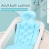 Full Body Bath Pillow Cushion Tub Support Relaxing Neck Headrest Bathroom Comfortable Soothing Experience (Light Blue) view 3