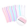 BIUDECO 12pcs Stainless Steel Brow Trimmers Face Razor for Women Eyebrow Shaver and Grooming Kit Meridian Trimmer Makeup Tool view 3
