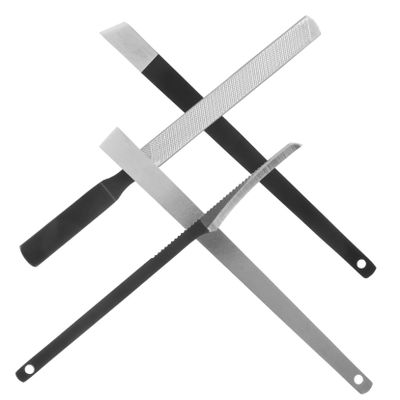 BIUDECO 4pcs Stainless Steel Pedicure Knife Set Includes Trimming Tool Foot Grinding Tool Nail Supplies for Manicure Pedicure