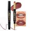 HHLTOH 2-in-1 Brown Lip Liner & Lipstick Set Kit for Women, Matte Lips Kit with Lip Liner Lip Stains Long Lasting Waterproof 24 Hour Lipstick and Lip Liners Combo Lipliners Pencil Set 11 view 1