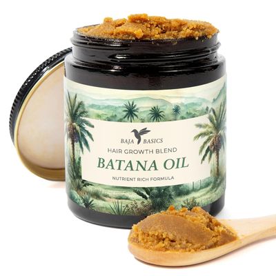 Batana Oil for Hair Growth - Argan & Chebe Hair Butter for Nourishing & Revitalizing Hair - Chebe Oil - Thickening, Strengthening and Moisturizing for All Hair Types, for Men & Women - 4 oz