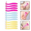 BIUDECO 15pcs Manual Body Hair Trimmer for Women Portable Razor for Smooth Shaving for Arms and Bikini Line Gentle Skin Includes Red Yellow and Light Blue Razors view 4
