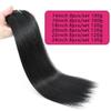 Straight Clip in Hair Extensions Real Human Hair 24 Inch Remy Human Hair for Women Double Weft Seamless Clip ins Brazilian Virgin Human Hair Extension 8Pcs 120g Natural Black view 4
