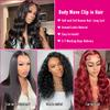Clip in Hair Extensions Real Human Hair 14 Inch Remy Human Hair Extensions for Women Double Weft Seamless Clip ins Brazilian Body Wave Virgin Human Hair Extensions 8Pcs 100g 20 Clips Natural Black view 4