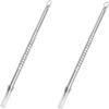 2pcs Silver Stainless Steel Blackhead Remover Cleaner Tool,Acne Blemish Needle Pimple Spot Extractor Pin,Blackhead and Blemish Removers,Skin Care Tools view 1