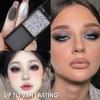 CAKAILA Gray Black Two Color Matte Shimmer Glitter Eyeshadow,Bright Eye Shadow Powder,Professional Long-Lasting Waterproof Makeup Palette,Blendable,Easy-To-Apply and Compact for Travel view 2