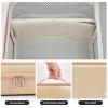 Boobowl Barber Accessories Bag for Clippers and Supplies, Mens Hair Trimmers Box, Portable Clipper Storage Holder for Hair Cutting, Guard Grooming Kit and Barbers Supplies (Bag Only)- Gold view 4