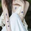 30pcs Fake Waterproof Tattoos For Women Men Adult Skull Ring Wings Chinese Letters Tattoos view 2