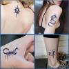 30pcs Fake Waterproof Tattoos For Women Men Adult Skull Ring Wings Chinese Letters Tattoos view 3
