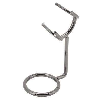 Brrnoo Beard Trimmer Holder Rack, Shaving Brush Stand Stainless Steel Beard Trimmer Metal Rack for Brush and Beard Trimmer