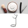 Brrnoo Beard Trimmer Holder Rack, Shaving Brush Stand Stainless Steel Beard Trimmer Metal Rack for Brush and Beard Trimmer view 2