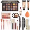All in One Makeup Kit for Teen Girls - Gift Set with Eyeshadow, Lipsticks, Eyebrow Pencil & Cosmetic Brush view 1