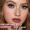 AMY'S DIARY Matte Crayon Lip Liner Lipstick Makeup, Precision Tip Matte Lip Crayon, Longwear Up To 24Hrs,Matt Lip Liner Make Up Smudge-Proof Lip Contour Waterproof for Women (Caramel Brulee, Regular) view 3