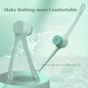 Aimery Dual Handle Electric Bath Brush, IPX7 Waterproof Body Scrubber for Exfoliating & Massage, Rotating Shower Back Brush with 5 Heads, Deep Clean Skin Care Tool for Shower - Green & Beige (Beige) view 2