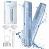Akunbem Bikini Trimmer for Women - 2 in 1 Electric Razors for Women - Dual Head Electric Shaver - IPX7 Waterproof Wet & Dry Use Body Hair Trimmer and Facial Hair Remover for Bikini Underarm Leg Arm view 1