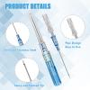 Catheter Piercing Needles - Rayyl 50Pcs Piercing Needles Mixed 22 Gauge IV Catheter Piercing Needles Disposable for Ear Nose Lip Tongue Belly Piercing Kit Piercing Supplies (22G-50pcs) view 2