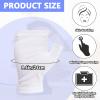 6 Pairs Cotton Gloves Eczema, Cotton Eczema Gloves for Women and Men, Touchscreen Fingerless White Gloves for Art Handling, Fingerless Moisturizing Gloves for Dry Hands Overnight Skin Protect (White) view 2