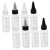Hoement 16pcs Transparent Squeeze Bottles Scale for Liquids Refillable Applicator Bottles for Essential Oils Hair Dye Crafts Leak Design Easy Dispensing for Projects view 2