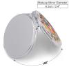 MNVTSKOP Periodic Table of Elements Printed Portable Makeup Mirror Travel Folding Mini Pocket Mirror Double Sided Cosmetic Mirror for Purses with 2 X 1X Magnification view 2