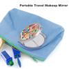 MNVTSKOP Periodic Table of Elements Printed Portable Makeup Mirror Travel Folding Mini Pocket Mirror Double Sided Cosmetic Mirror for Purses with 2 X 1X Magnification view 3