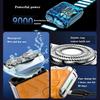 R-12 Luggage Electric Shaver,2025 New Men's Portable Mini Electric Shaver-Fully Waterproof Fast Charging Long Battery Life Double-Ring Magnetic Cutter for Home Travel (White) view 4