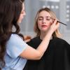AOZUO 3pcs Makeup Capes, Makeup Apron for Clients Hair Cutting Shampoo Capes Shorty Barber Smock Hair Dye Capes with Adjustable Closure for Hair Beauty Salon Makeup Artist Accessories(Black) view 2