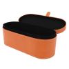Travel Carrying Bag for Hair Styling Tools - Splash Proof & Scratch PU Leather Storage Bag, Portable Hair Dryer Organizer with Brush & Styler Compartment view 4