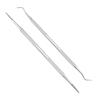 Ingrown Toenail Tool, Manicure Tools 2pcs Ingrown Toenail Tools Stainless Steel Nail Picker Dual Ends Nail File Toenail Cleaner Tools view 2
