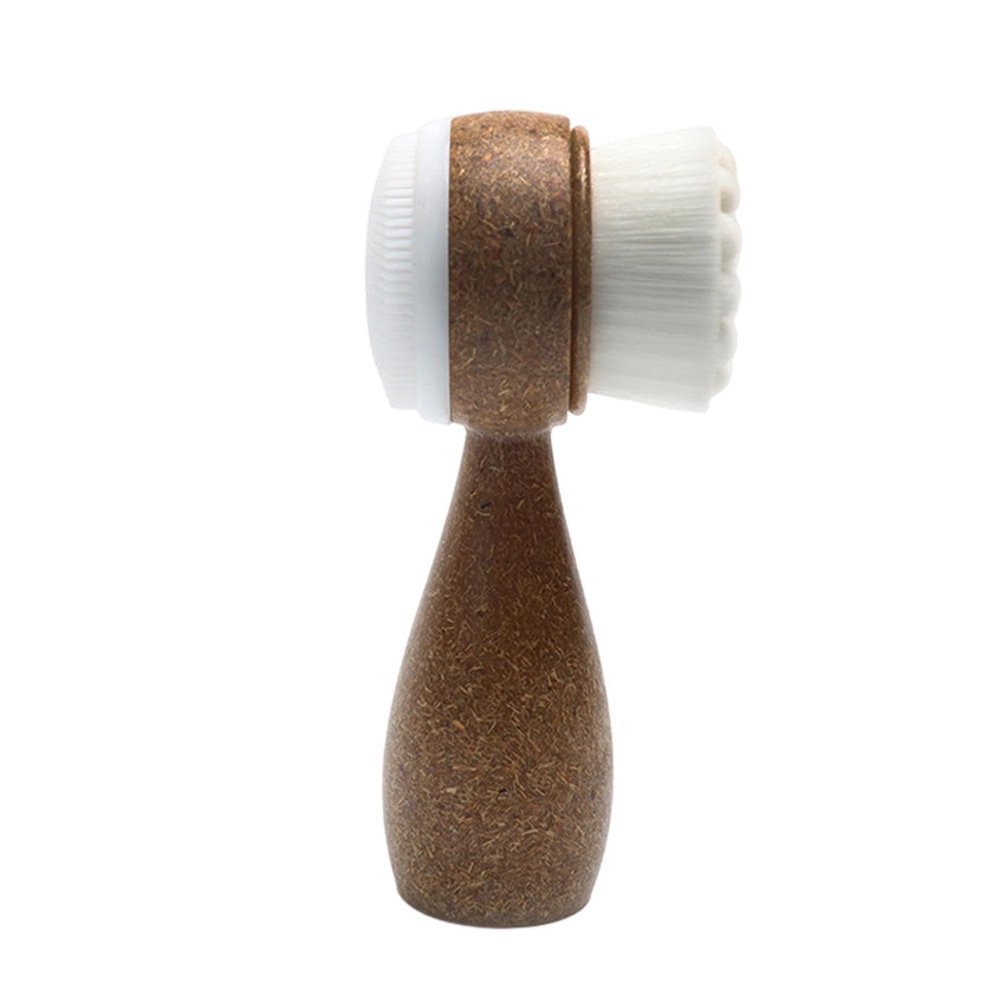 Double Sided Facial Brush | Manual Face Wash Brush, Stand Vertical Soft Bristle Facial Wash Brush Facial Brush for Delicate Dry Skins