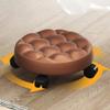 Rolling Stools Pu Leather Rolling Stool, Low to Ground Roller Seat with Universal, Swivel Caster Wheels for Home Office Or Fitness Sport Or Garage Shop, Size : Height 13C Height 13cm (A(4 Wheel) Heig view 4
