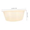 minkissy 2pcs Large Foot Wash Basin Durable Plastic Soaker Tub for Soaking Feet and Face Washing Easy to Clean Transparent Design Versatile Use for Spa and Home Pedicure view 2