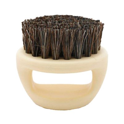 Beard care brush - Comfortable Round Grooming Brush, Portable vikingg Beard Brush with Handle | Facial Hair Styling Tool, Beard styling brush, Wooden Beard Brush suitable for Oil and Balm Application