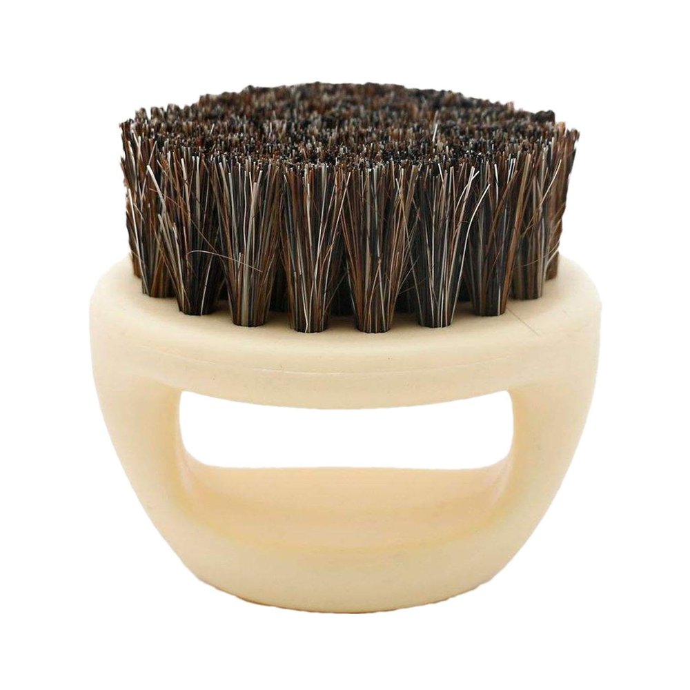 Beard care brush - Comfortable Round Grooming Brush, Portable vikingg Beard Brush with Handle | Facial Hair Styling Tool, Beard styling brush, Wooden Beard Brush suitable for Oil and Balm Application