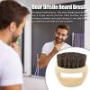 Beard care brush - Comfortable Round Grooming Brush, Portable vikingg Beard Brush with Handle | Facial Hair Styling Tool, Beard styling brush, Wooden Beard Brush suitable for Oil and Balm Application view 4
