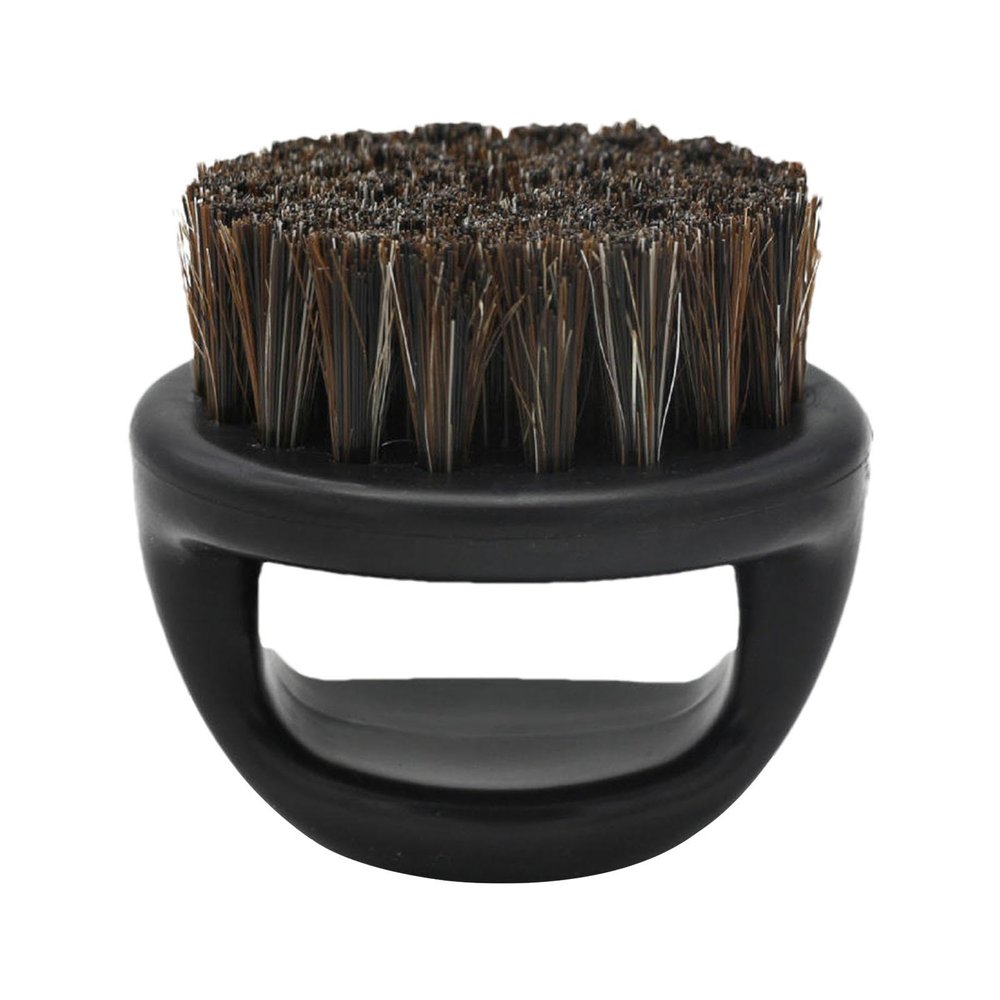 Boar Bristle Beard Brush - Comfortable Round Beard Brush, Portable vikingg Beard Brush With Handle | Beard Styling Brush, Facial Hair Styling, Round Wooden Beard Brush For Oil And Balm Application
