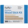 ForPro Premium Wood Stick 300 Pcs Kit, Non-Sterile, Assorted Hair Removal Waxing Applicators for Face & Body, 300-Count view 1