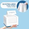 100% Nonwoven Fabric, 5 in 1 Professional Effect Face Towel, Gentle Exfoliation, Disposable Facial Washcloth, Makeup Remover, Dry-Wet Wipes, Double Sided 50 Count view 2