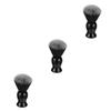 IWOWHERO 3pcs Practical Double Color Nylon Beard Brush for Men Soft Bristle Grooming Tool for Shaving Lathering Daily Beard Care Portable Durable Design view 1