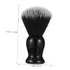 IWOWHERO 3pcs Practical Double Color Nylon Beard Brush for Men Soft Bristle Grooming Tool for Shaving Lathering Daily Beard Care Portable Durable Design view 2